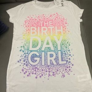 Birthday girl t-shirt size 7/8 medium